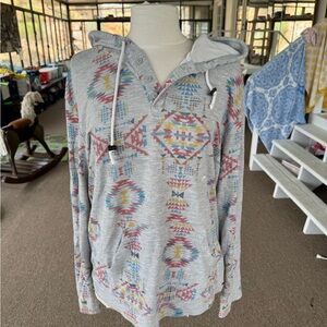 On the Byas Multicolor Aztec Hoodie